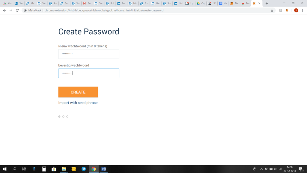 Metamask-create-password